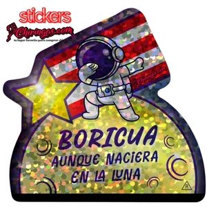 Boricua Astronaut Sticker